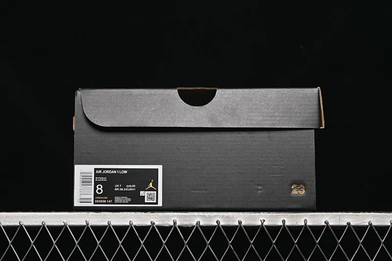 All categories Air Jordan Jordan series basketball shoes Air Jordan 1 Low Air Jordan 1 Low AJ1 Joe 1 blue and green color matching low-top cultural casual sneakers 553558-147